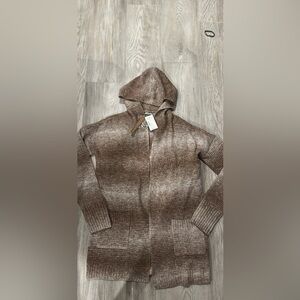 Women’s brand new Brown Hooded Cardigan